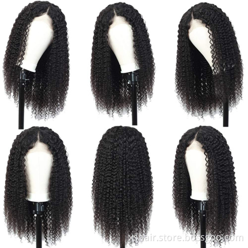 High Quality 30 Inch 613 Full Lace Virgin 250 Density 200% Kinky 12A 100% Natural Black Water Wave Indian Human Hair Wig